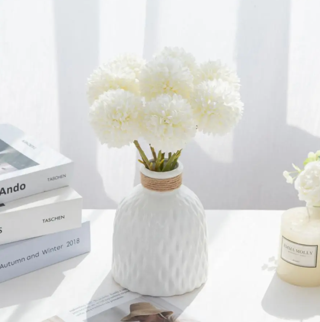 Elegant Fluted Ceramic Vase