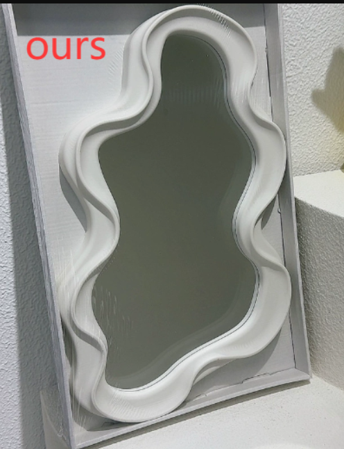 Dreamy Cloud Wave Aesthetic Mirror
